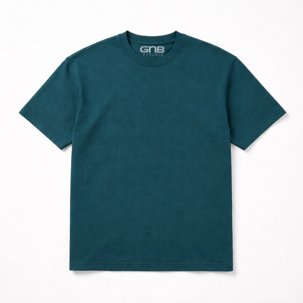 Men’s T-Shirt – Verdant Flow Oversized (Deep teal)