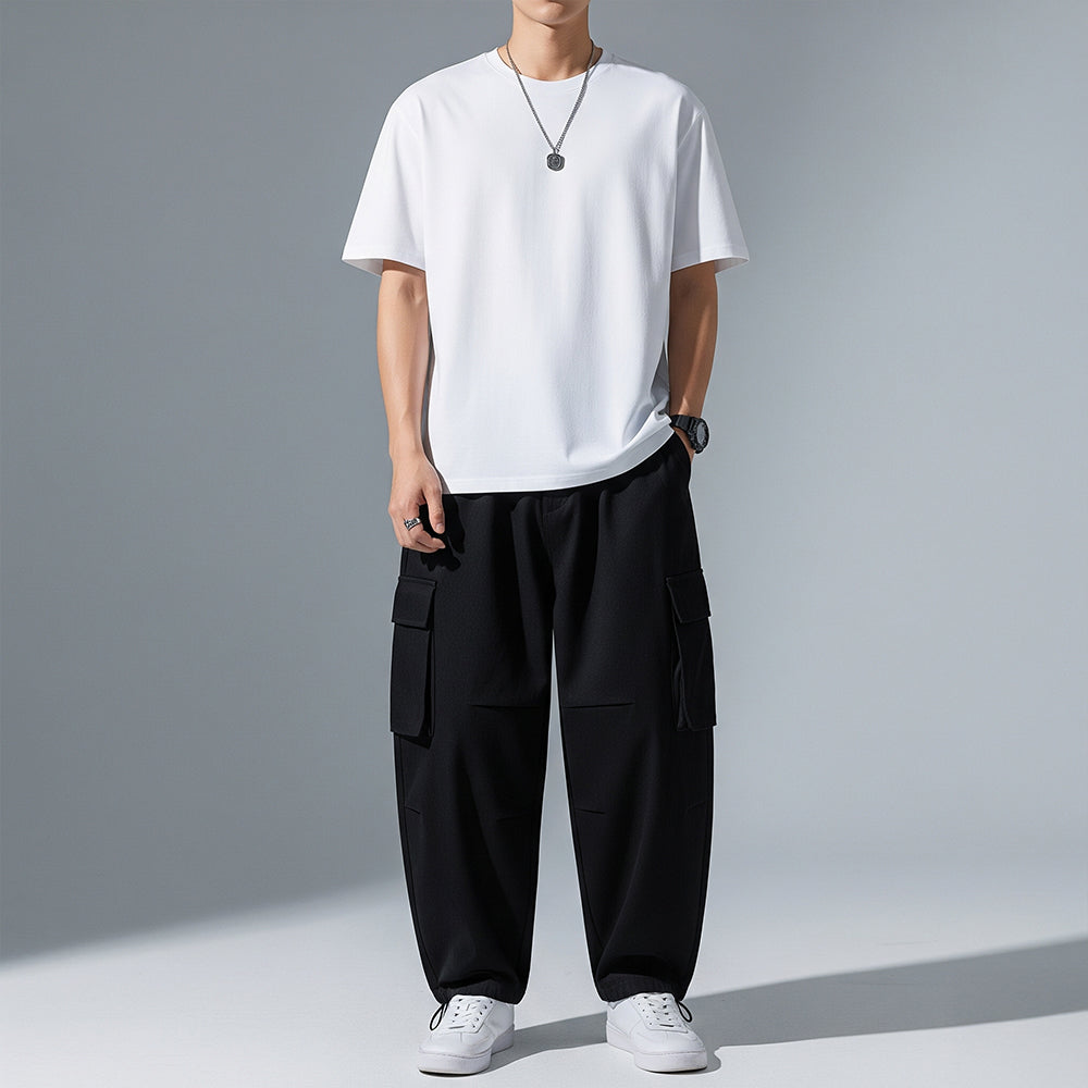 Men's Solid T-shirts - White