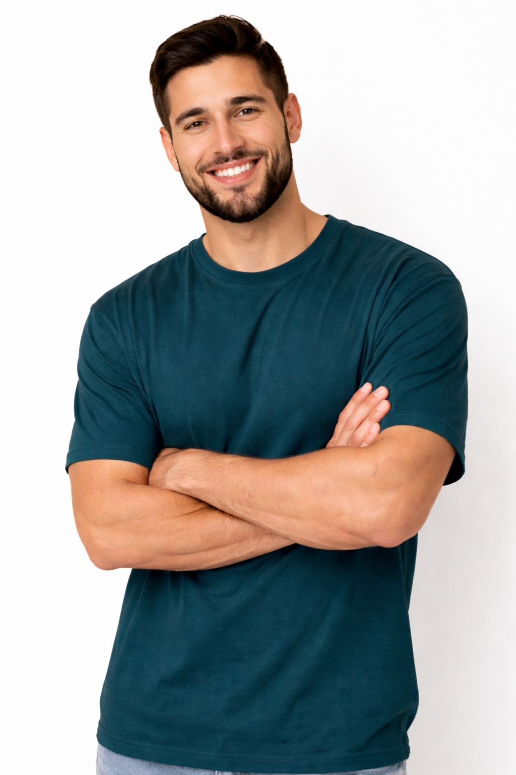 Men’s T-Shirt – Verdant Flow Oversized (Deep teal)