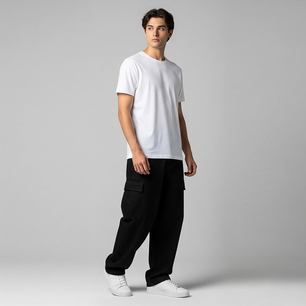 Men's Solid T-shirts - White