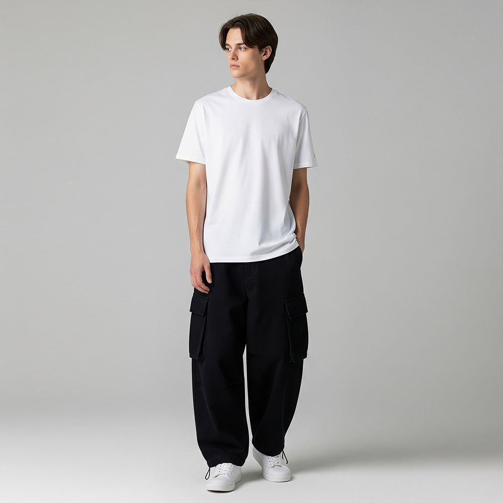 Men's Solid T-shirts - White