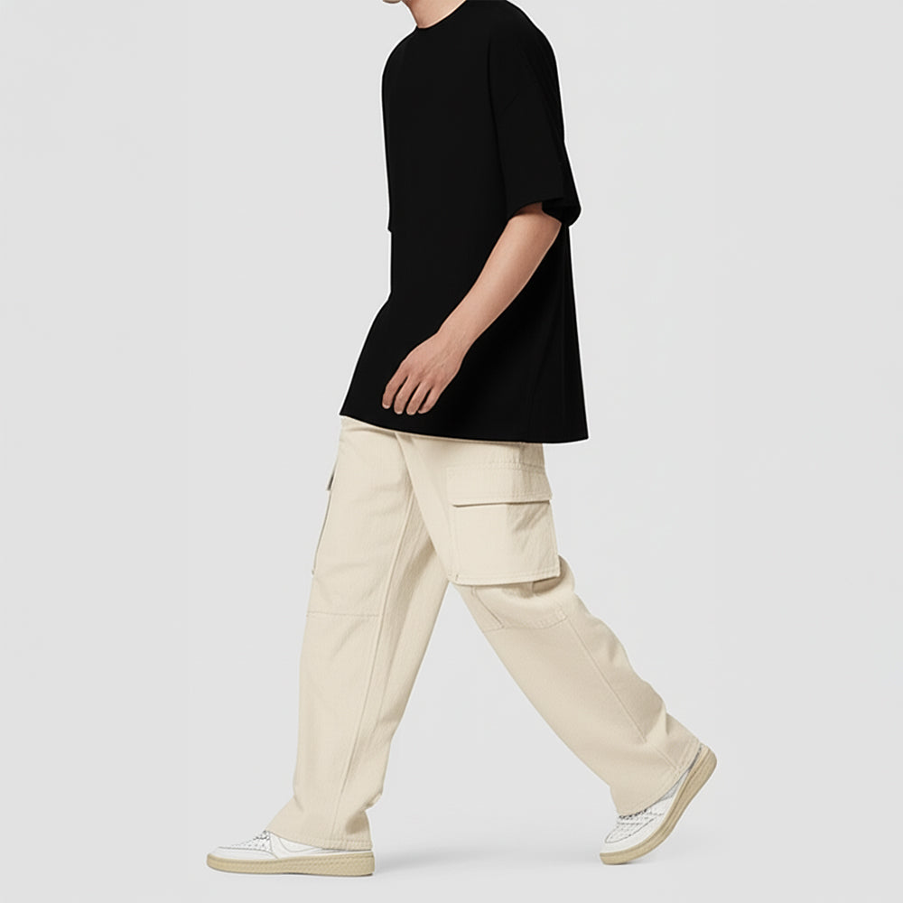 Men's Solid T-shirts - Black