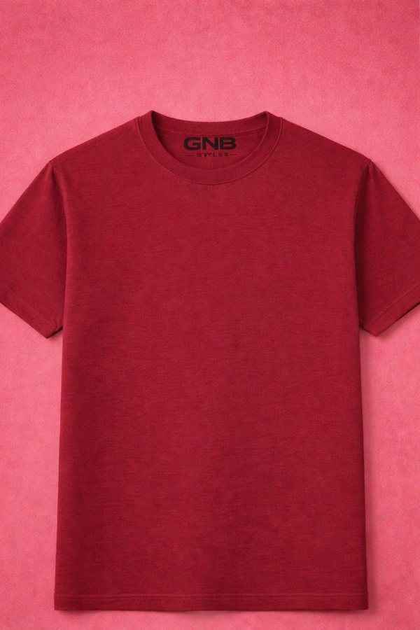 Men's T-Shirt – GNB Royal Maroon Oversized Heavy Tee