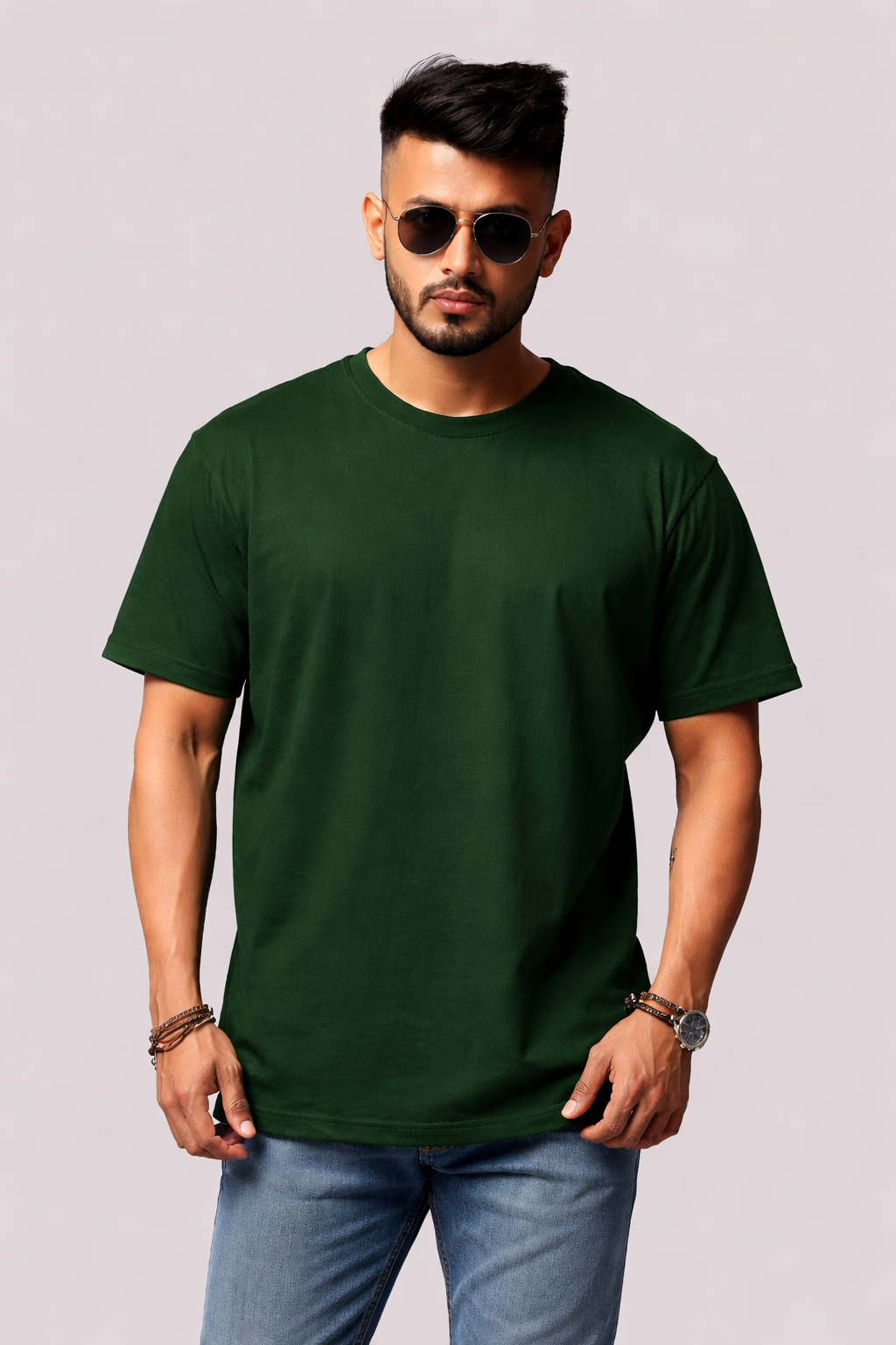 Men’s T-Shirt – Verdant Flow Oversized (Green)