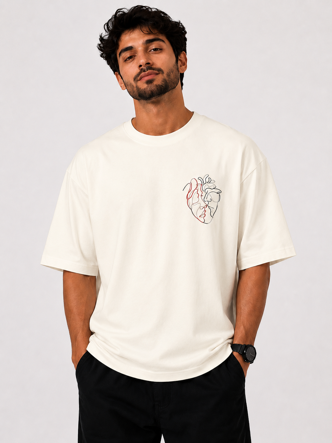 Premium 240 GSM Oversized T-Shirt – 100% Cotton | Relaxed Streetwear Fit