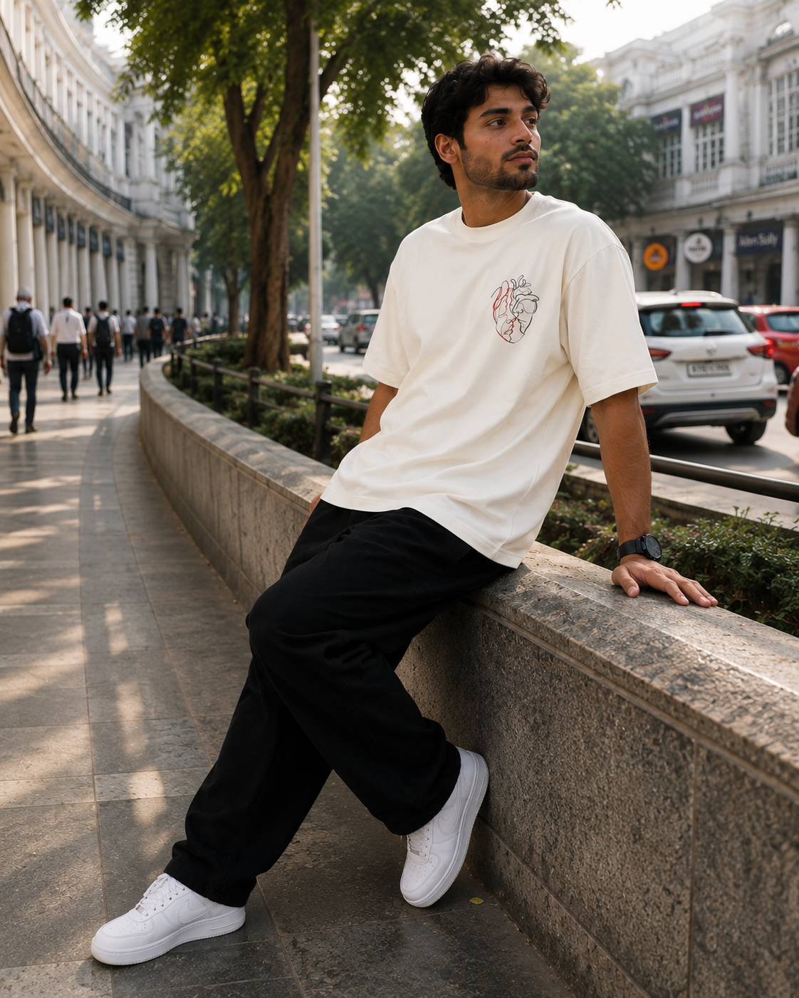 Premium 240 GSM Oversized T-Shirt – 100% Cotton | Relaxed Streetwear Fit