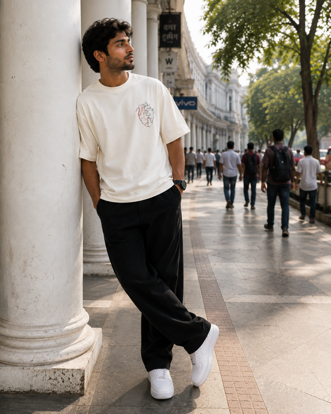 Premium 240 GSM Oversized T-Shirt – 100% Cotton | Relaxed Streetwear Fit
