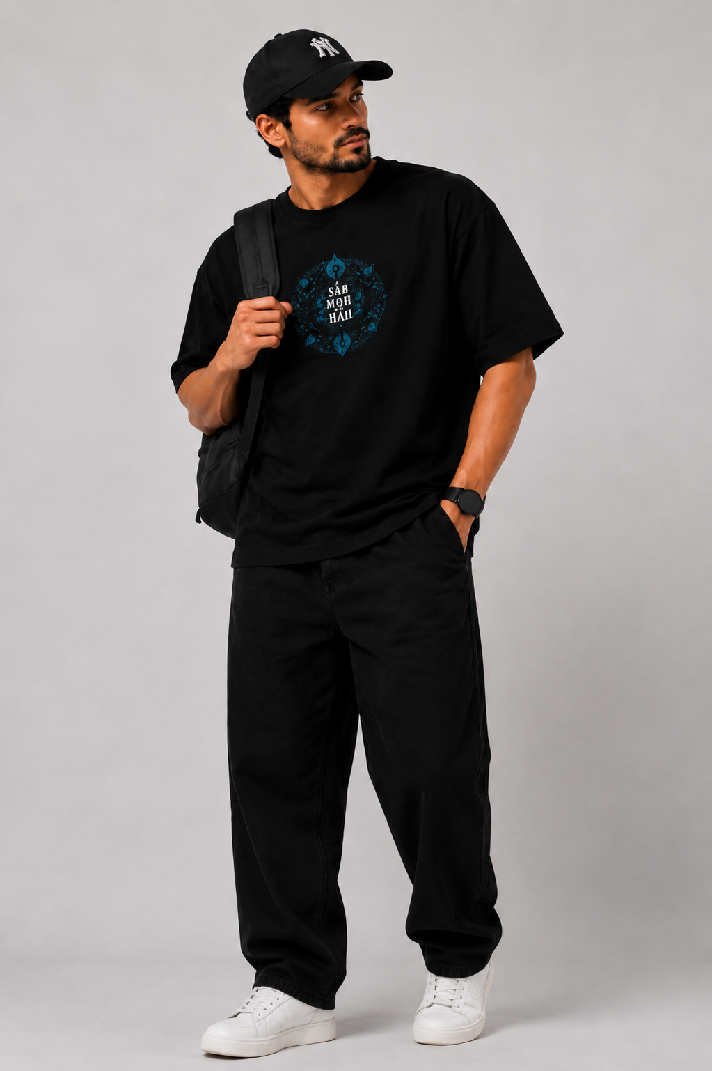 Sab Moh Maya Hai Oversized T-Shirt – Premium 240 GSM Cotton | Unisex Streetwear