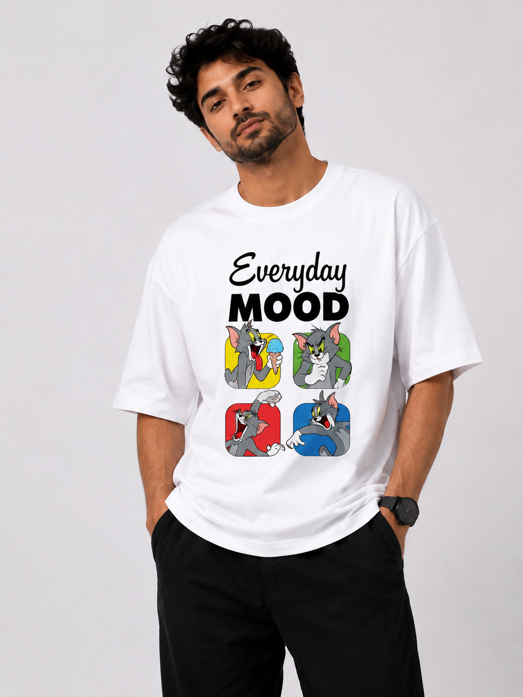 Everyday Mood Oversized T-Shirt – Premium 240 GSM Cotton