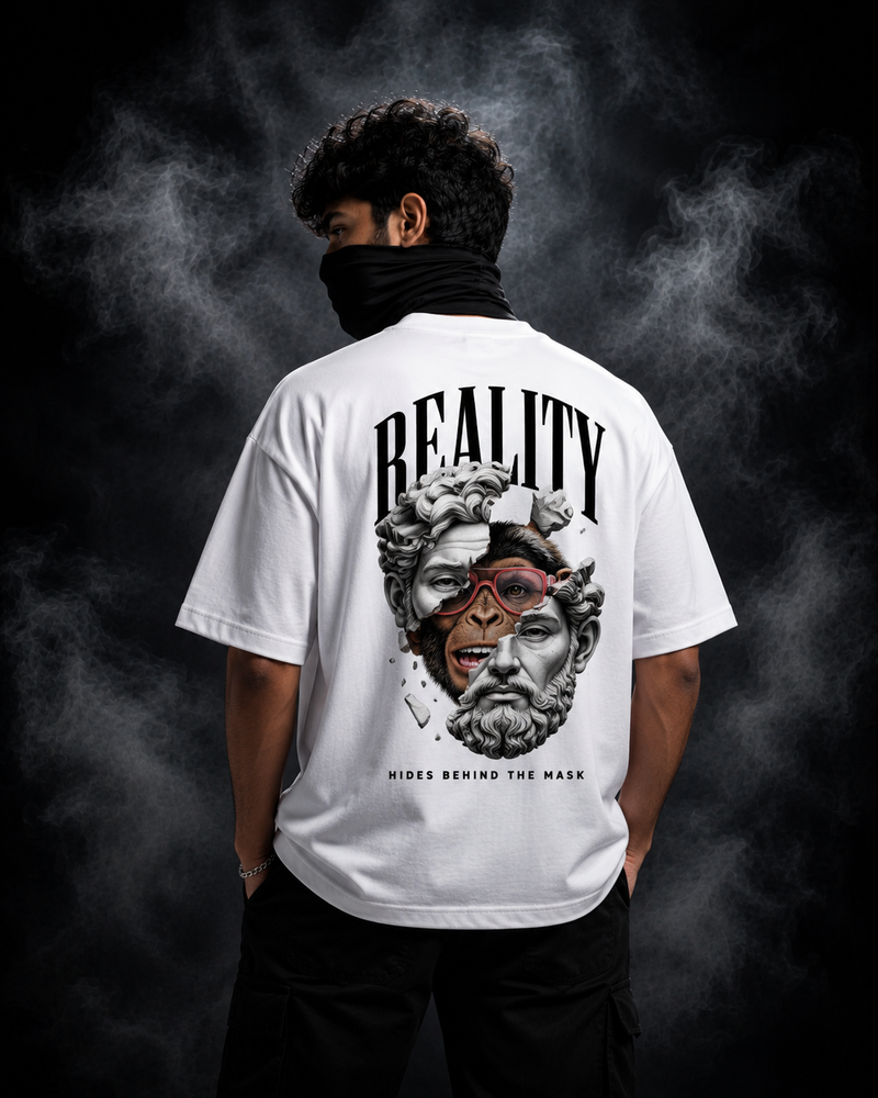 Reality Oversized Heavyweight T-Shirt – offWhite