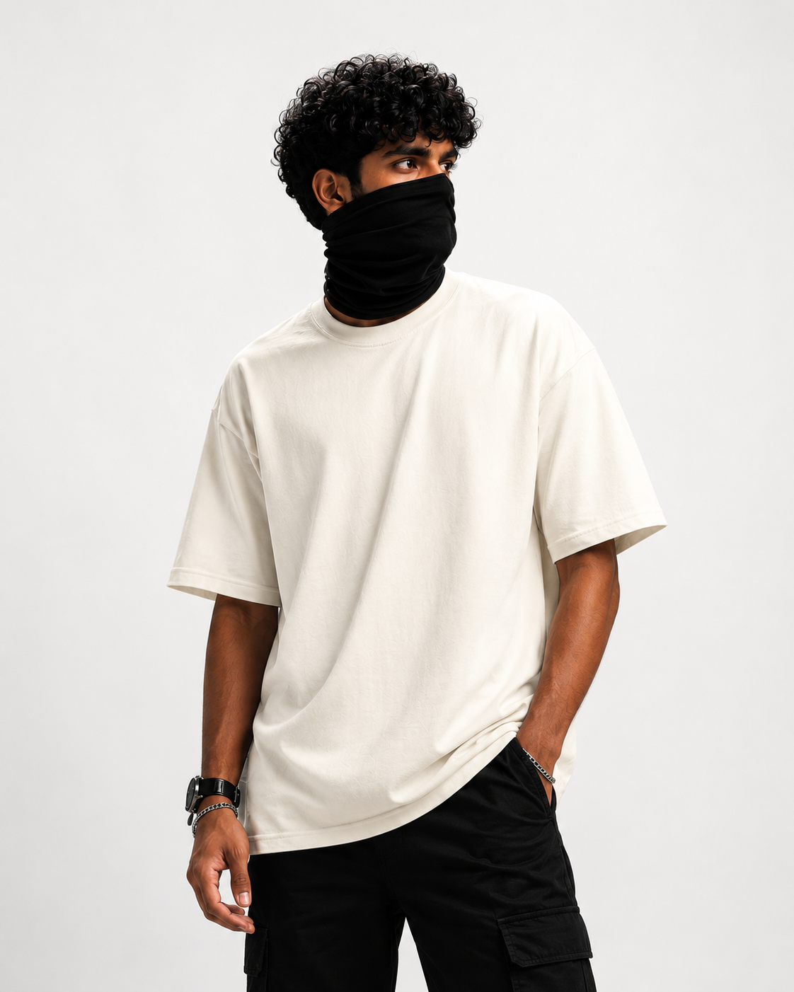 Reality Rider Oversized Off-White Graphic T-Shirt | 240 GSM Premium Cotton | Unisex