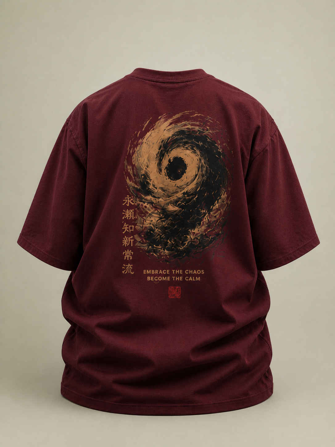 GNB Constant Motion Tee Loose Fit (Oversized) T-Shirt – Maroon