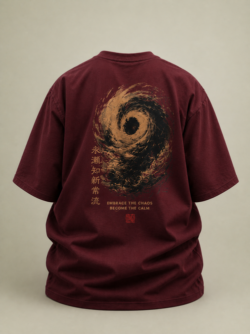 GNB Constant Motion Tee Loose Fit (Oversized) T-Shirt – Maroon