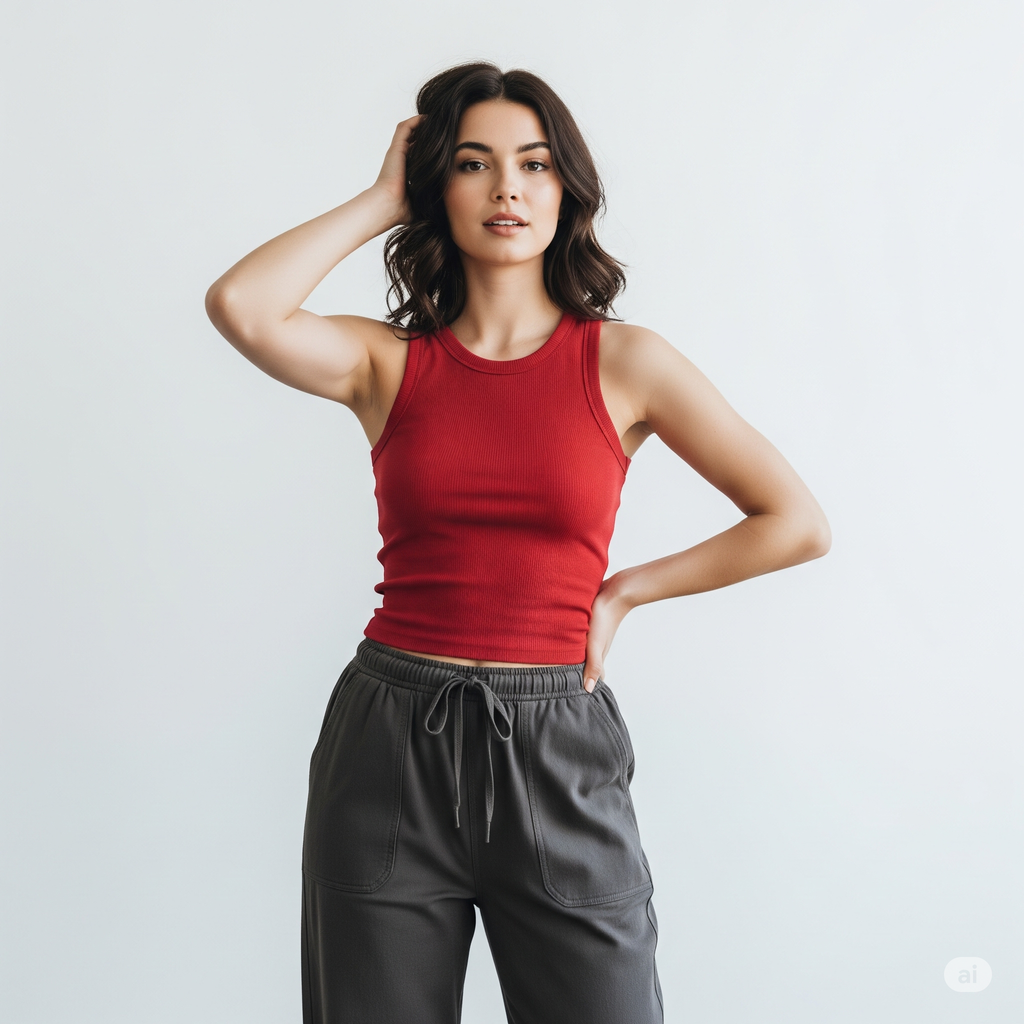 Women Tank Top - Red