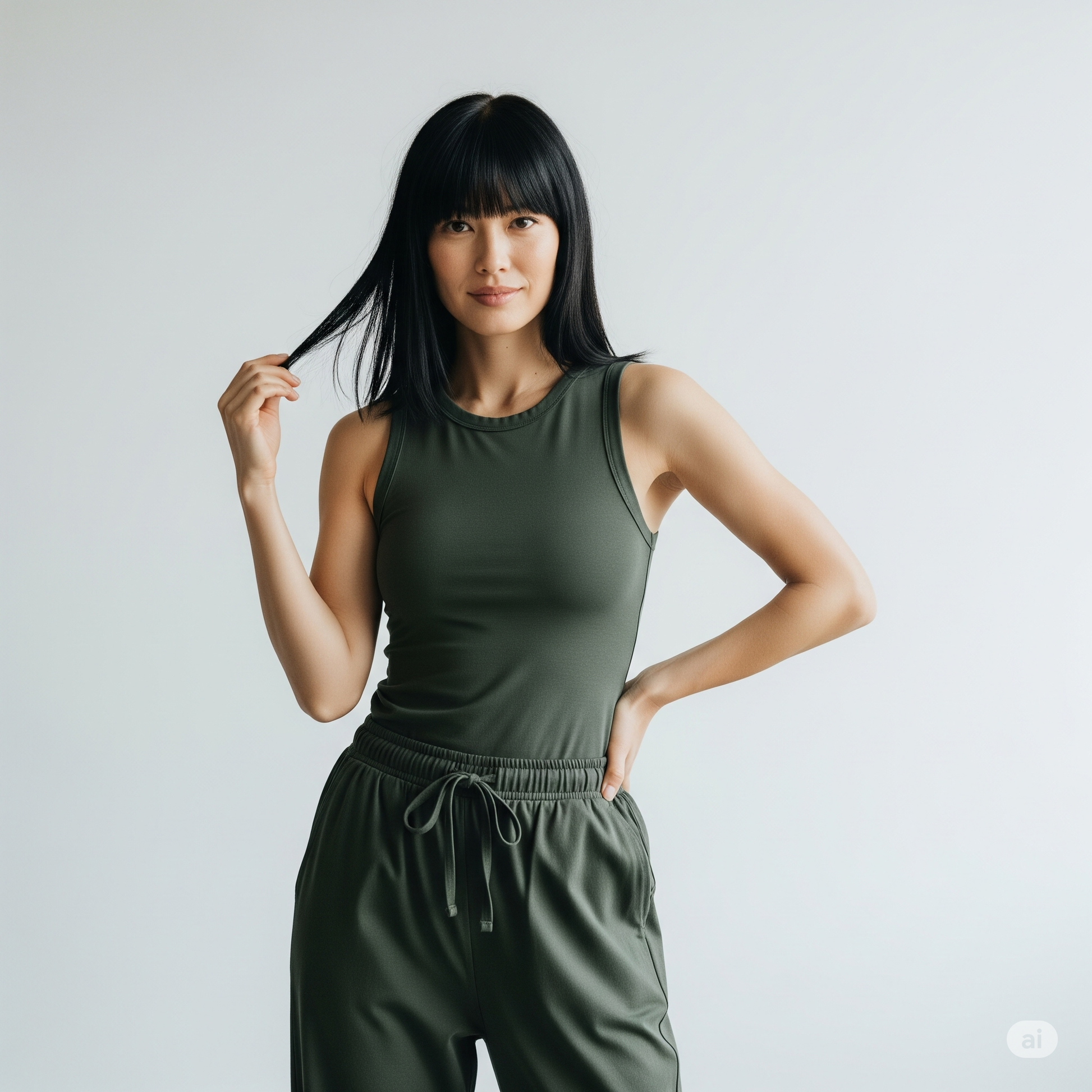 Women Tank Top - Dark Green