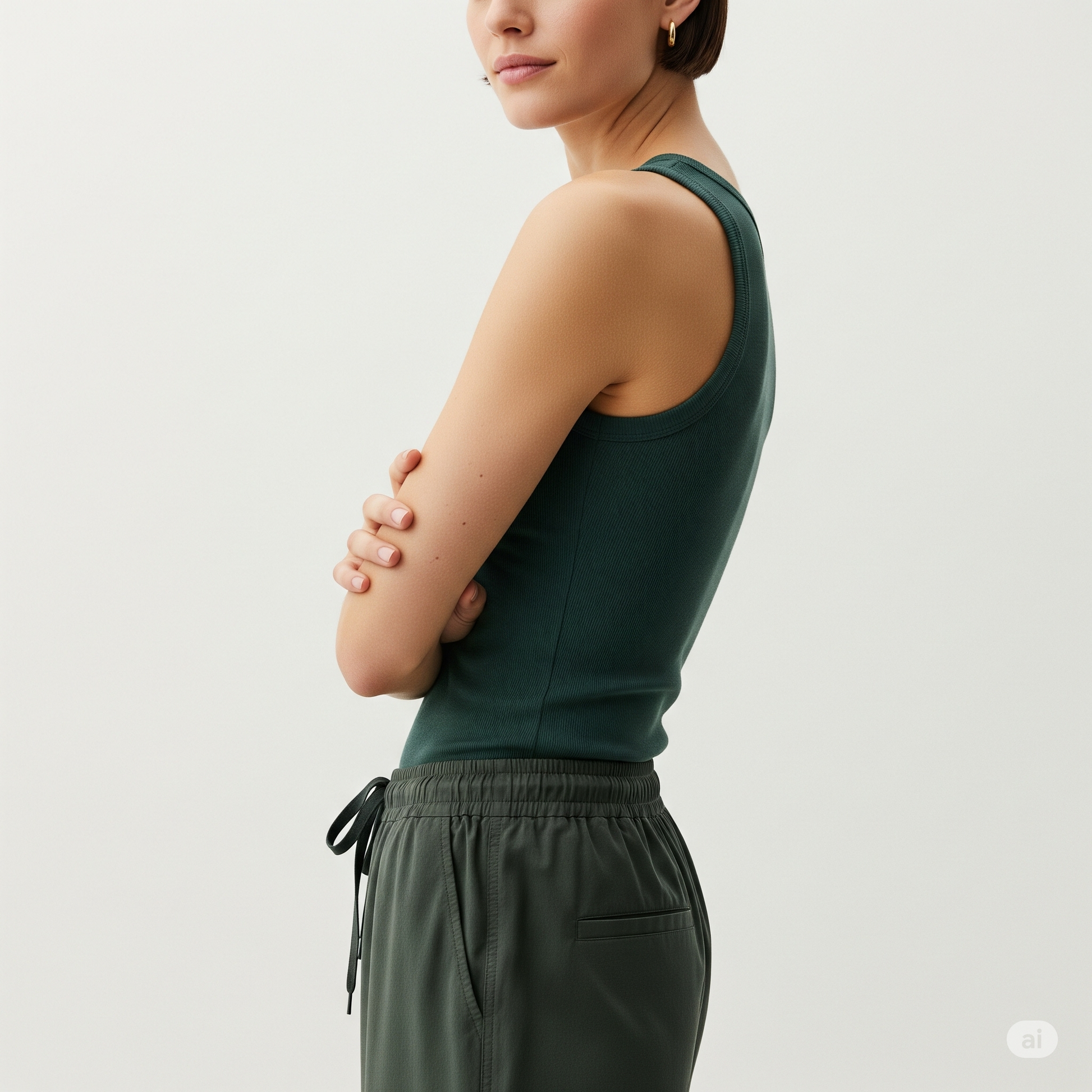 Women Tank Top - Dark Green