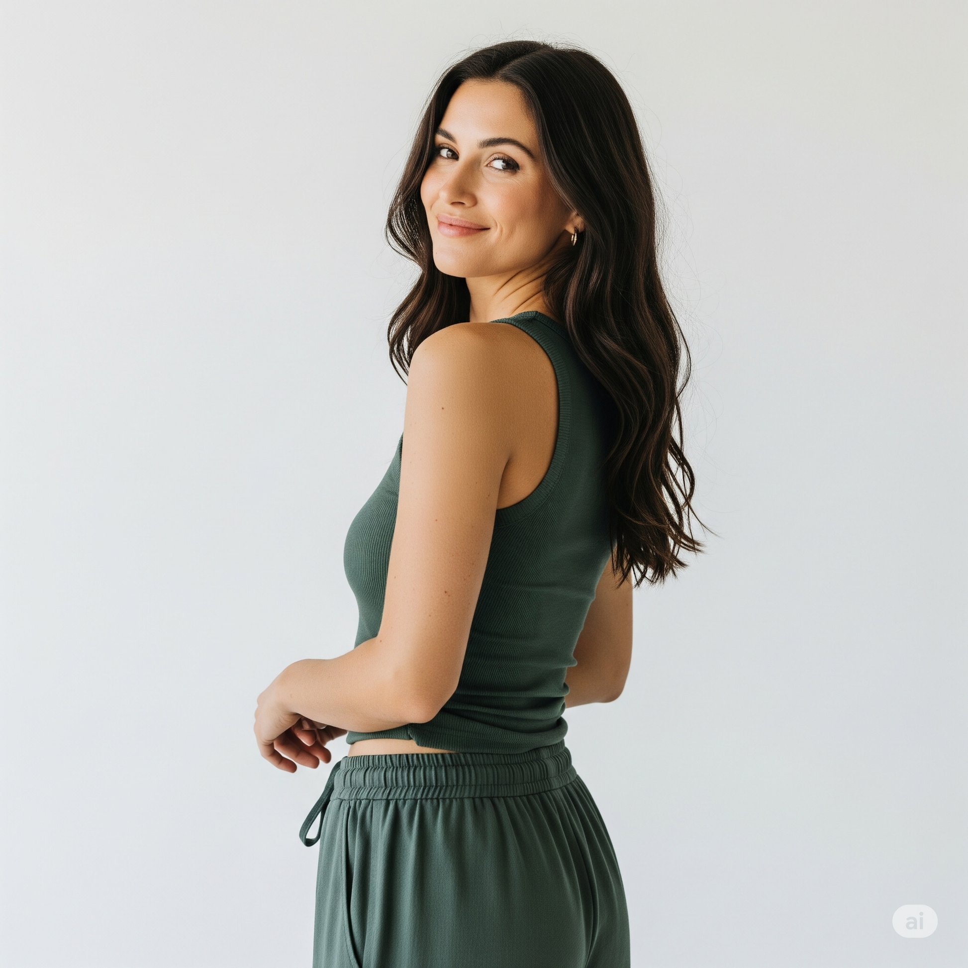 Women Tank Top - Dark Green