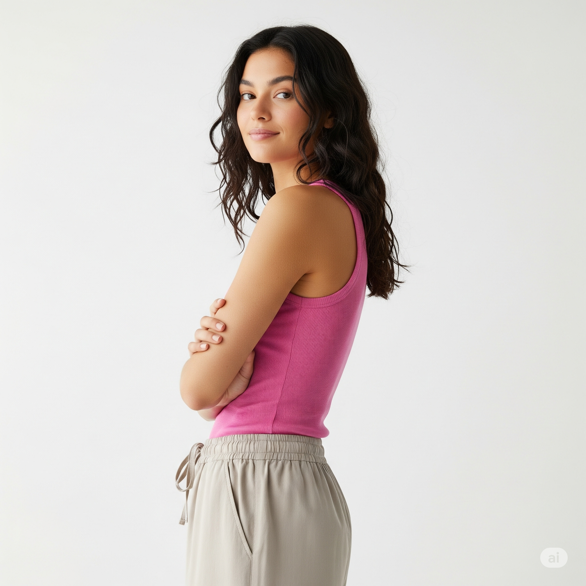 Women Tank Top - Pink