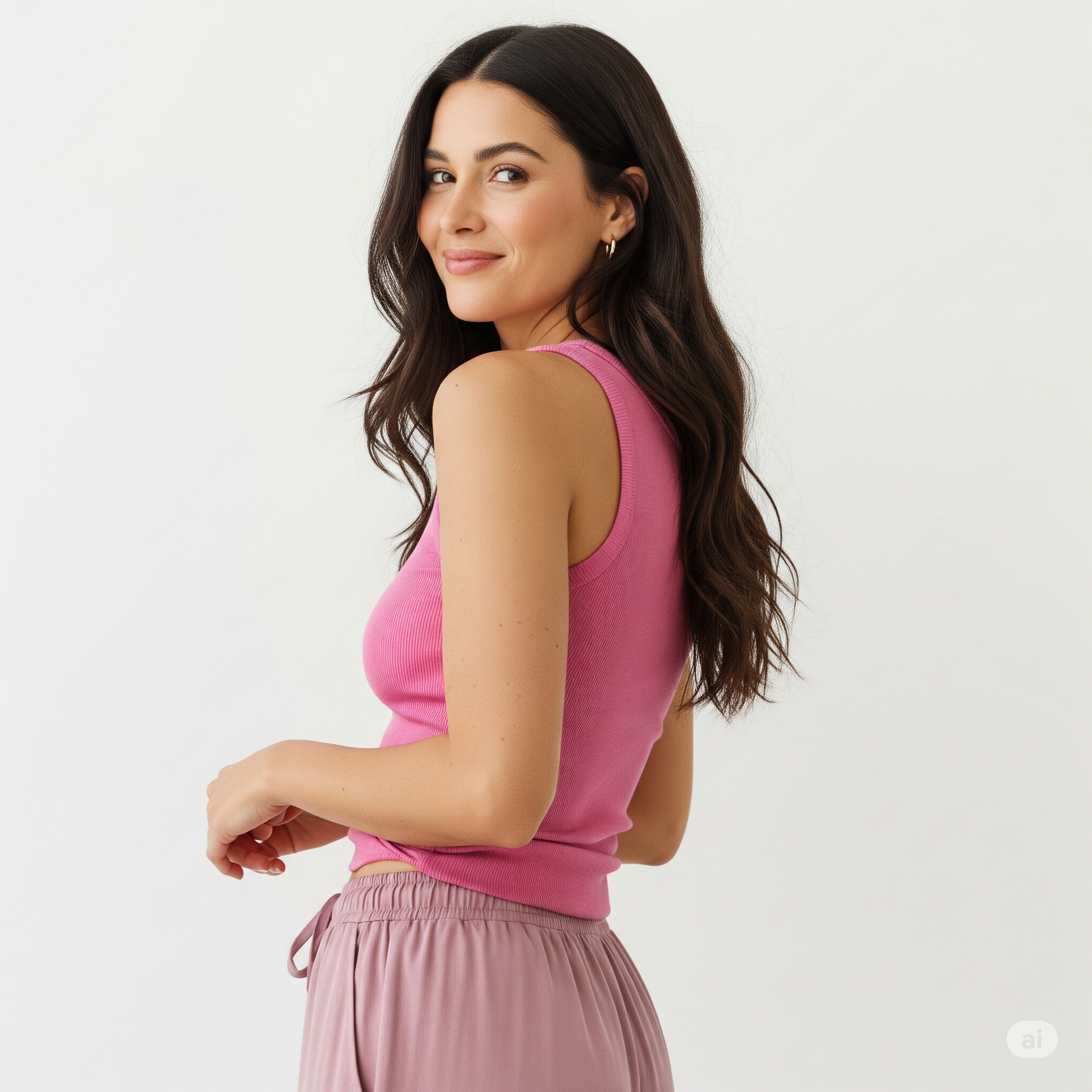 Women Tank Top - Pink