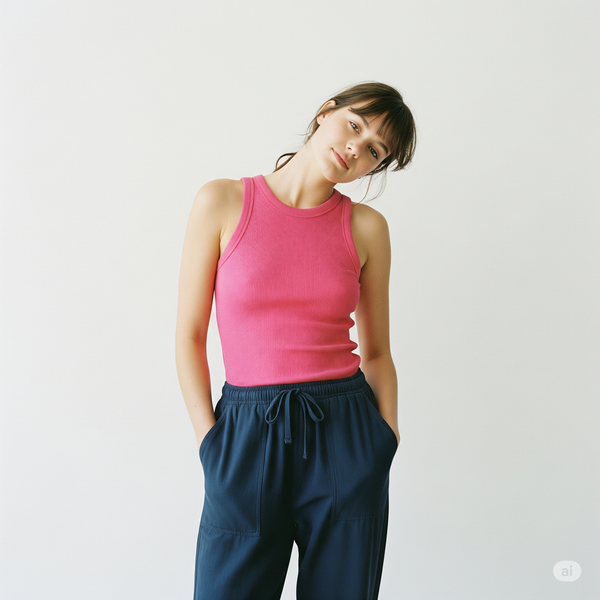 Women Tank Top - Pink