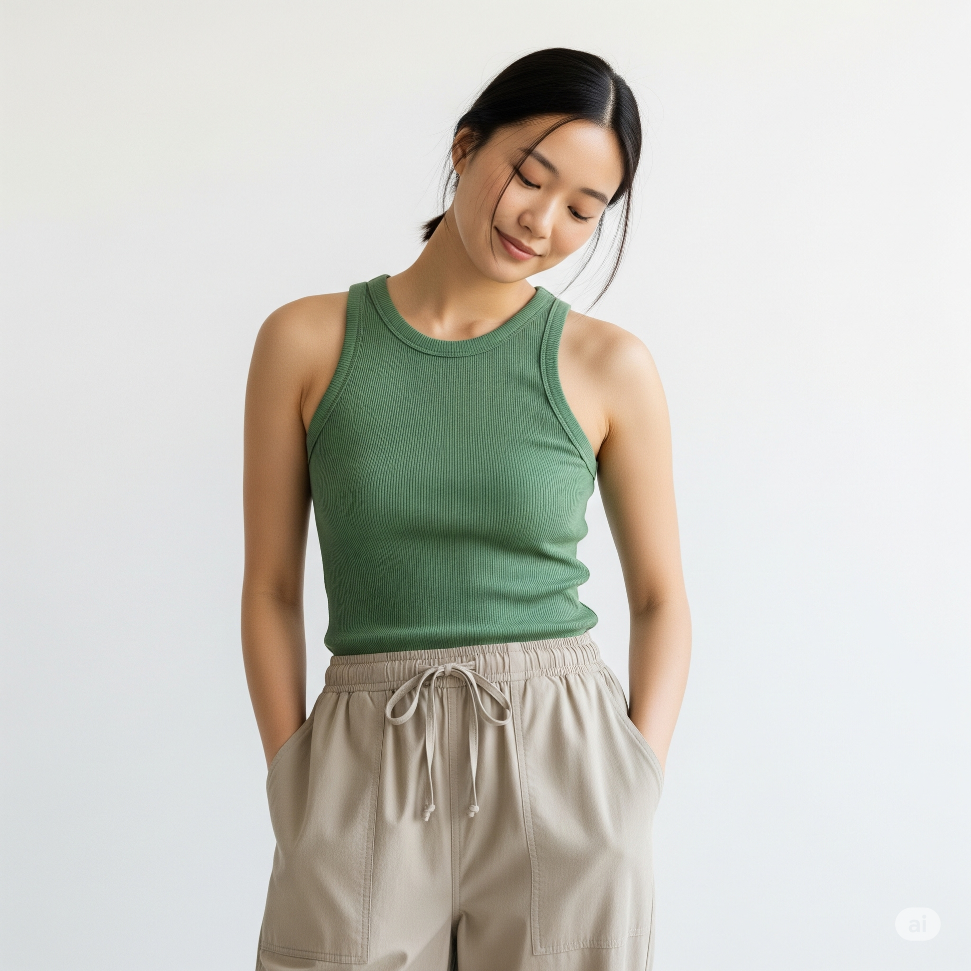 Women Tank Top - Green