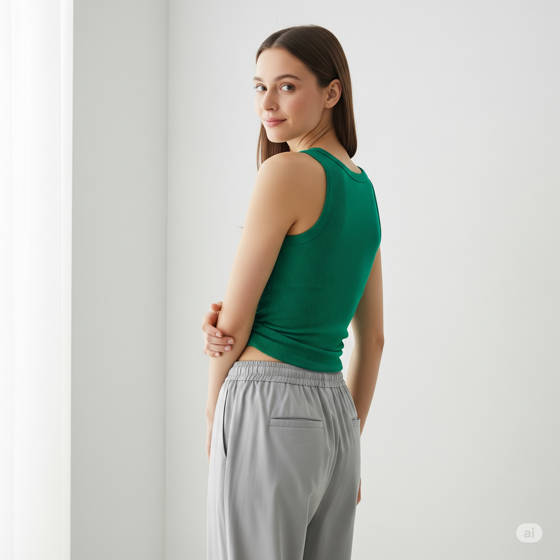 Women Tank Top - Green