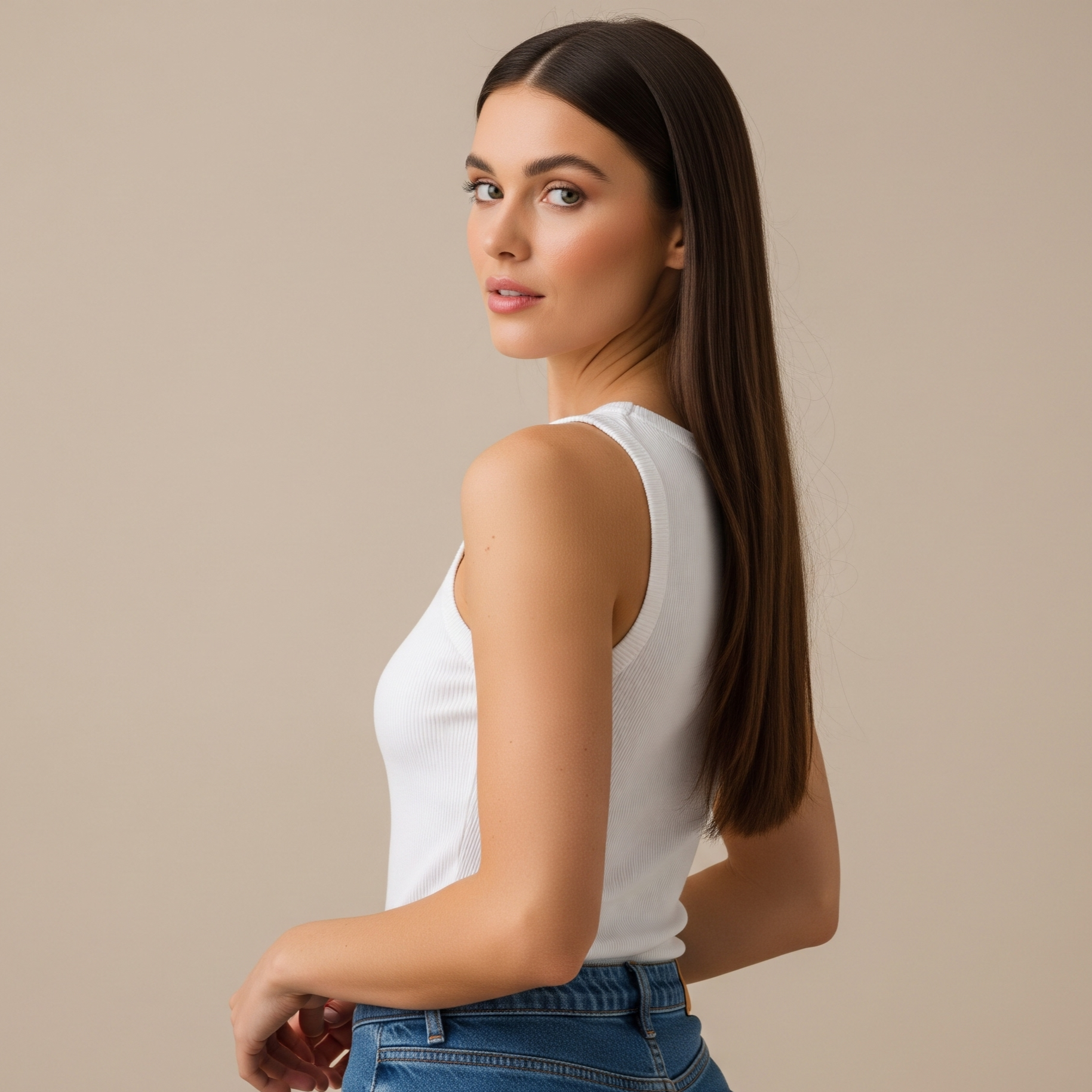 Women's Solid Sleeveless Top - White