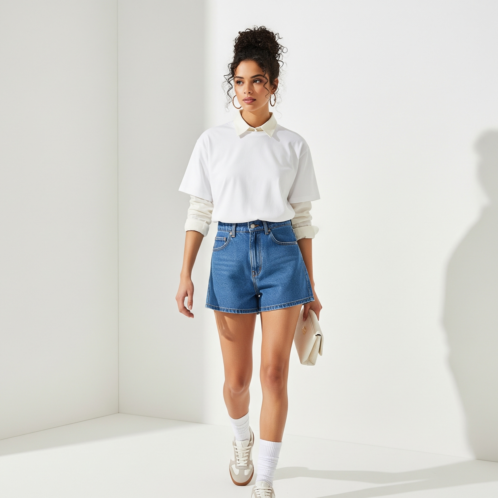 Women's Solid T-shirts - White