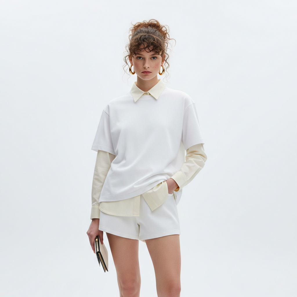 Women's Solid T-shirts - White