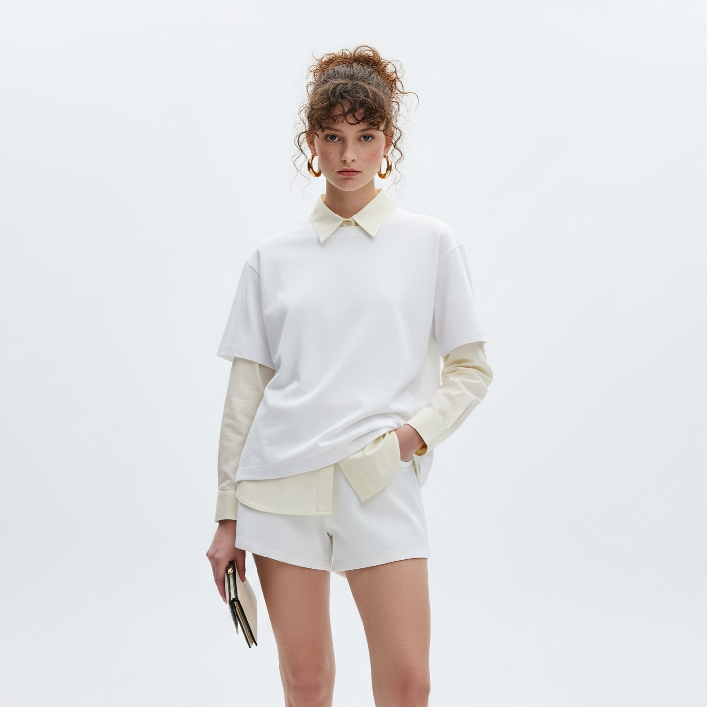 Women's Solid T-shirts - White