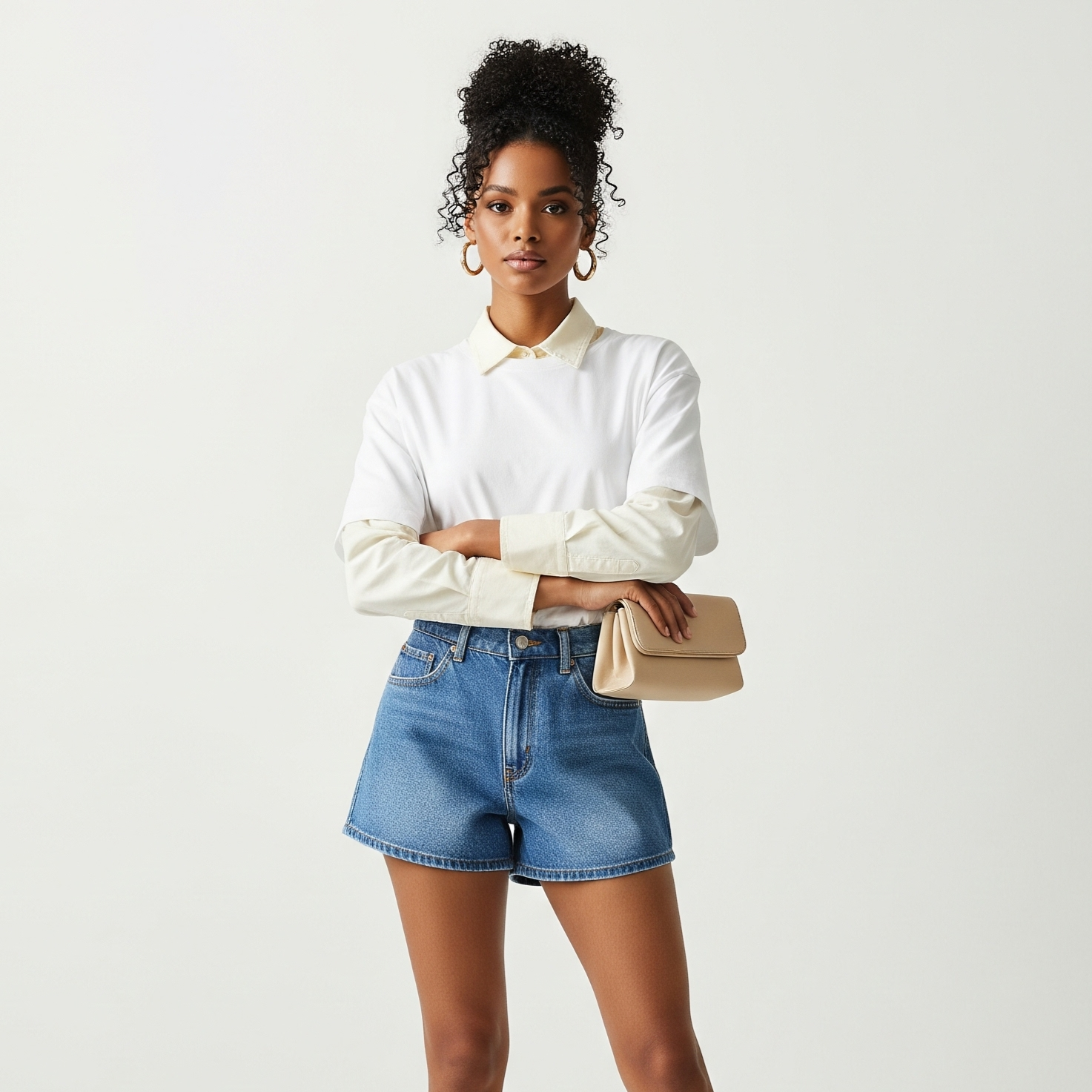 Women's Solid T-shirts - White