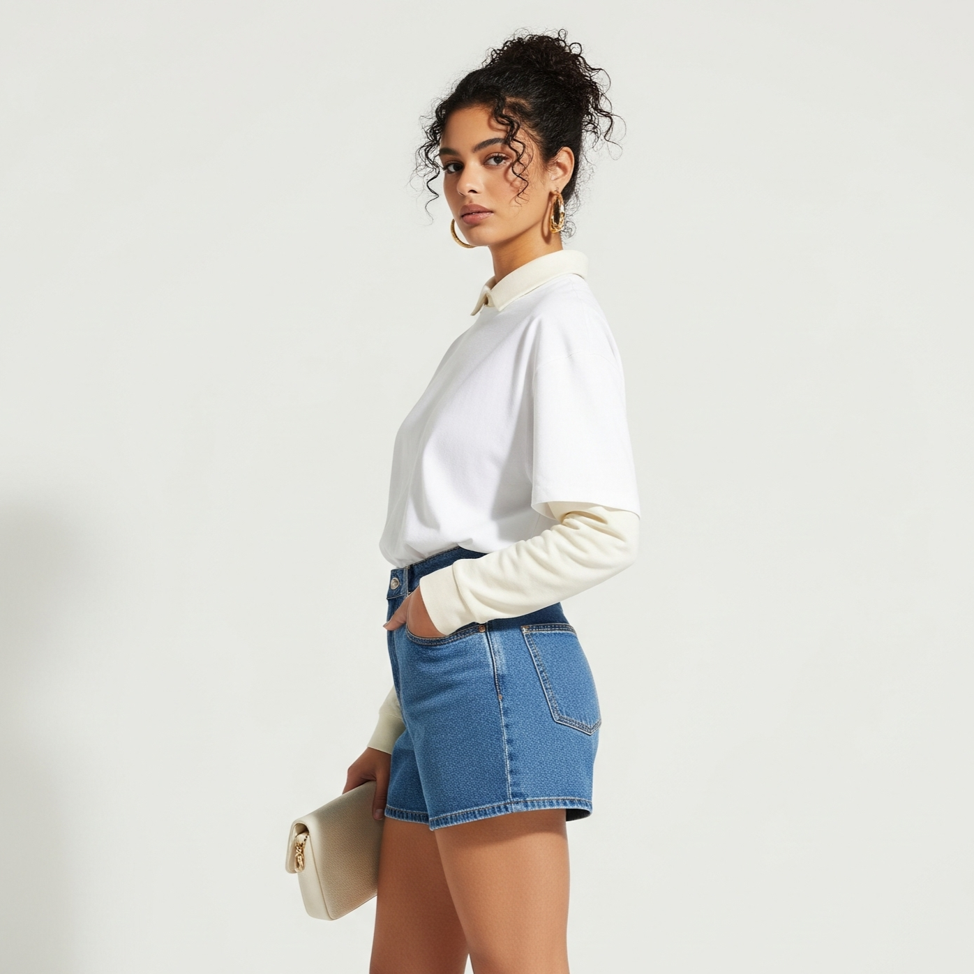 Women's Solid T-shirts - White