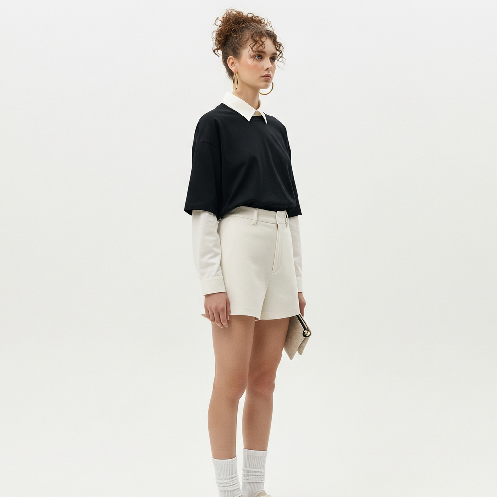 Women's Solid T-shirts - Black