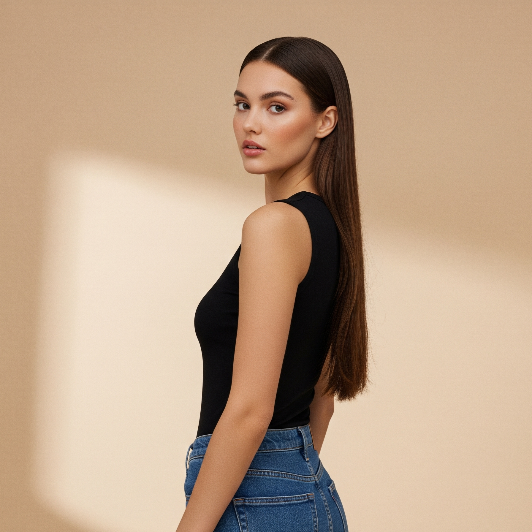 Women's Solid Sleeveless Top - Black