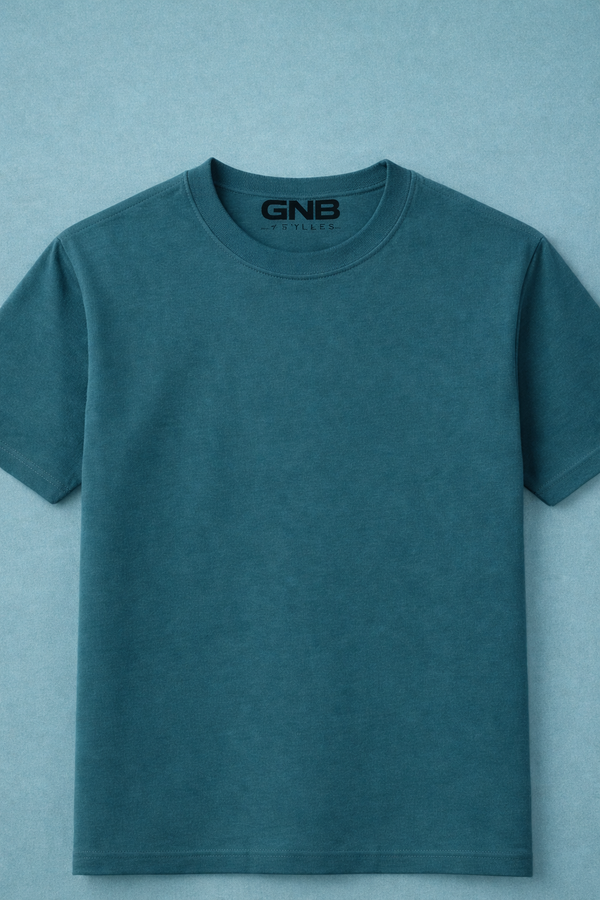 Men's T-Shirt – Verdant Flow Oversized (Deep Teal)