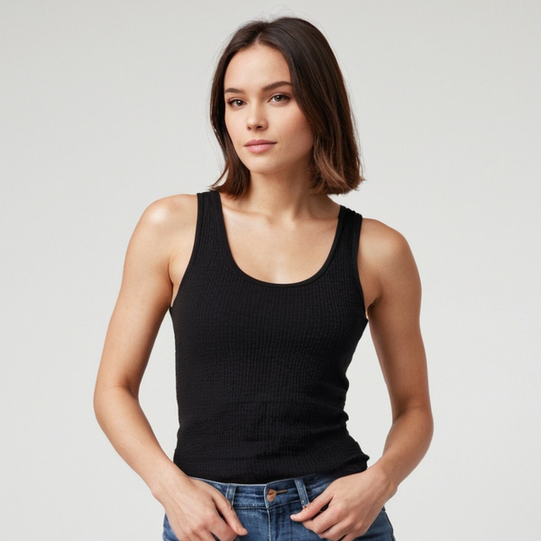 Women Tank Top - Black S
